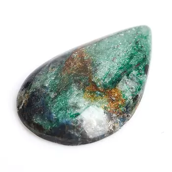 Кабошон слюда (фуксит) 26*42 мм