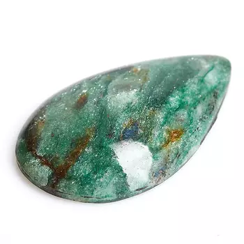 Кабошон слюда (фуксит) 26*42 мм