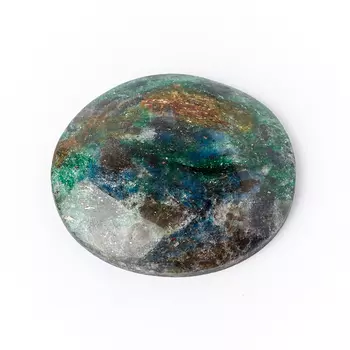 Кабошон слюда (фуксит) 27*30 мм