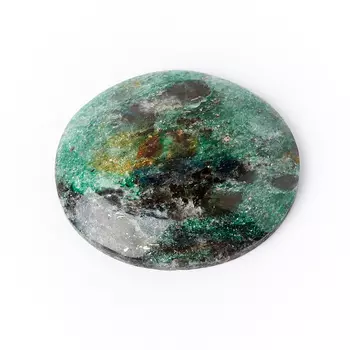 Кабошон слюда (фуксит) 27*30 мм