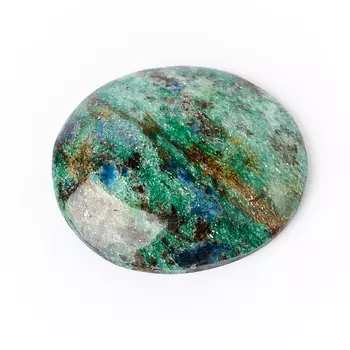 Кабошон слюда (фуксит) 27*31 мм