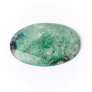 Кабошон слюда (фуксит) 27*39 мм