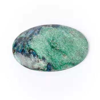 Кабошон слюда (фуксит) 27*39 мм