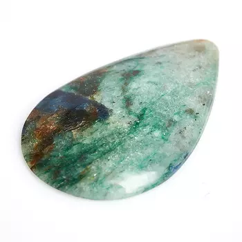 Кабошон слюда (фуксит) 27*42 мм