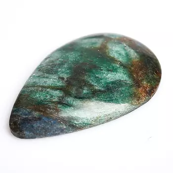 Кабошон слюда (фуксит) 27*42 мм