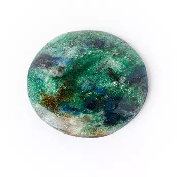 Кабошон слюда (фуксит) 28*29 мм