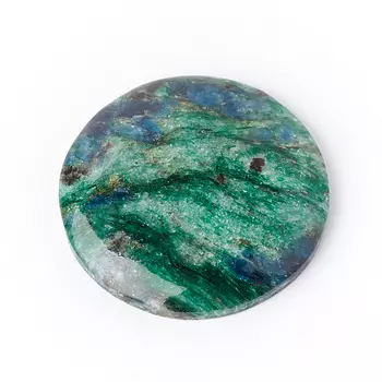 Кабошон слюда (фуксит) 28*29 мм