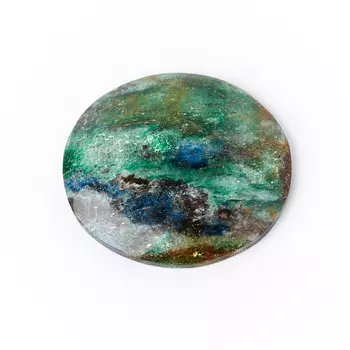 Кабошон слюда (фуксит) 28*30 мм