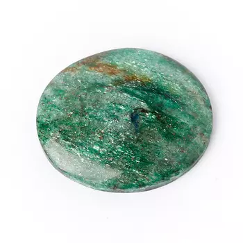 Кабошон слюда (фуксит) 28*31 мм