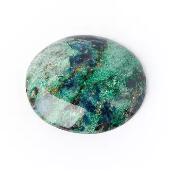 Кабошон слюда (фуксит) 28*31 мм