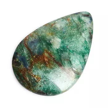 Кабошон слюда (фуксит) 28*41 мм