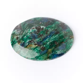 Кабошон слюда (фуксит) 29*38 мм