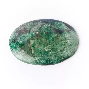 Кабошон слюда (фуксит) 29*39 мм