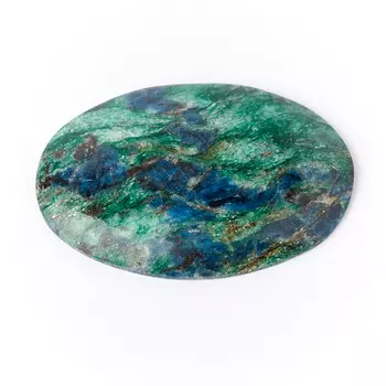 Кабошон слюда (фуксит) 29*43 мм