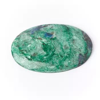 Кабошон слюда (фуксит) 29*43 мм