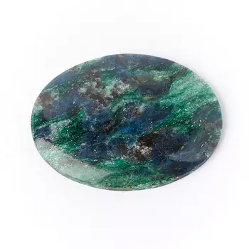 Кабошон слюда (фуксит) 30*38 мм