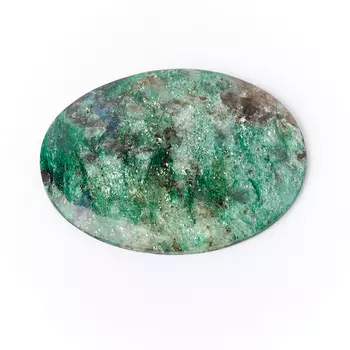 Кабошон слюда (фуксит) 30*39 мм