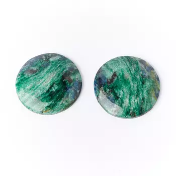 Кабошон слюда (фуксит) 30 мм