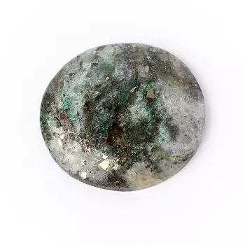 Кабошон слюда (фуксит) 30 мм