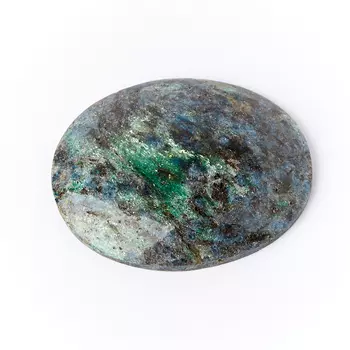 Кабошон слюда (фуксит) 32*39 мм