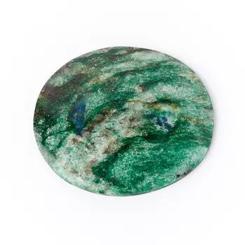 Кабошон слюда (фуксит) 33*38 мм