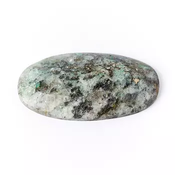 Кабошон слюда (фуксит) 37*20 мм