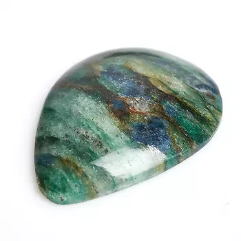 Кабошон слюда (фуксит) 37*27 мм