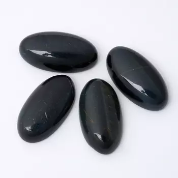 Кабошон соколиный глаз (1 шт) 8*15 мм