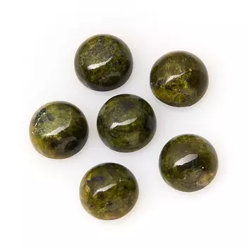 Кабошон змеевик (1 шт) 8 мм