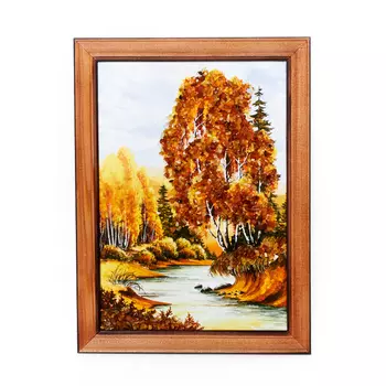 Картина Природа янтарь 15х21 см