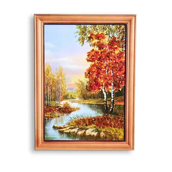 Картина Природа янтарь 15х21 см