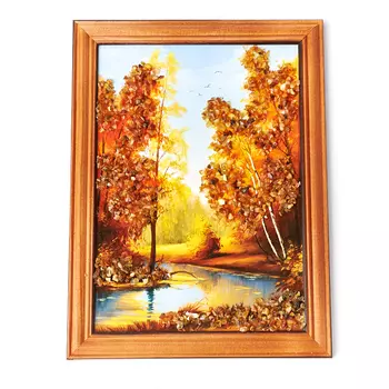 Картина Природа янтарь 17х23 см