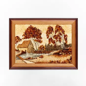 Картина Природа янтарь 21х30 см