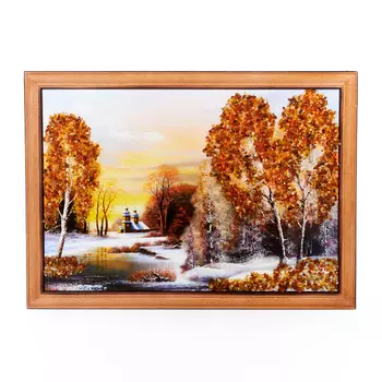 Картина Природа янтарь 21х30 см