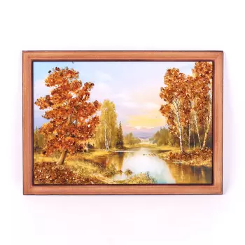 Картина Природа янтарь 21х30 см