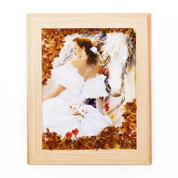 Картина янтарь 12х15 см