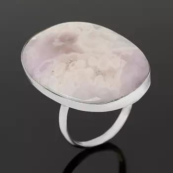Кольцо агат (нейзильбер) размер 18