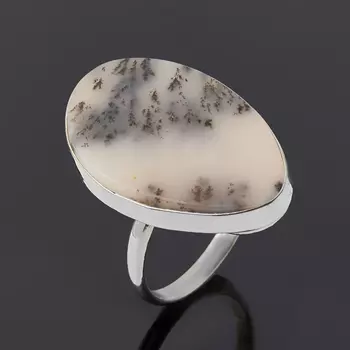 Кольцо агат пейзажный (нейзильбер) размер 18,5