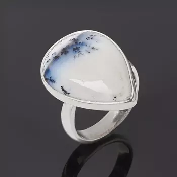 Кольцо агат пейзажный (серебро 925 пр.) (регулируемый) размер 17,5
