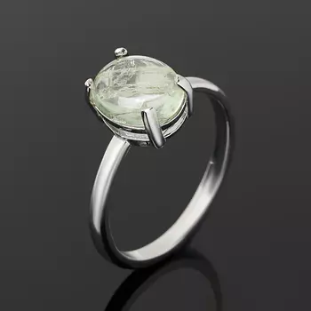 Кольцо аквамарин (серебро 925 пр.) размер 18,5