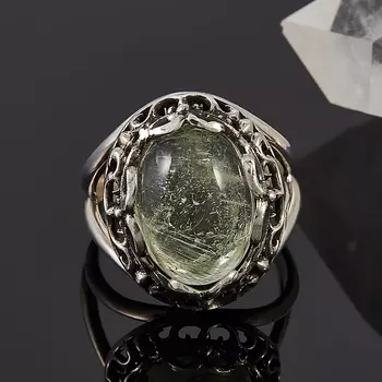 Кольцо аквамарин (серебро 925 пр.) размер 19