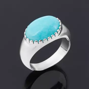 Кольцо амазонит (серебро 925 пр.) размер 17,5