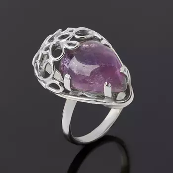Кольцо аметист (нейзильбер) размер 17,5