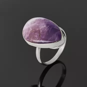 Кольцо аметист (нейзильбер) размер 18,5