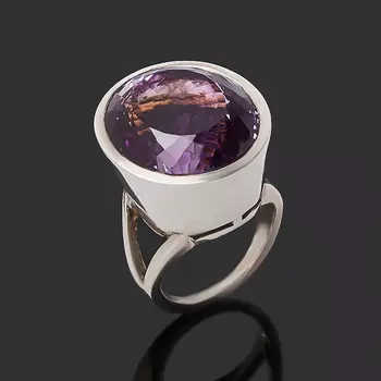 Кольцо аметист огранка (серебро 925 пр.) размер 17,5
