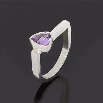 Кольцо аметист огранка (серебро 925 пр.) размер 16,5