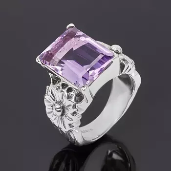 Кольцо аметист (серебро 925 пр.) огранка размер 18,5