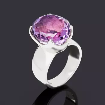 Кольцо аметист (серебро 925 пр.) огранка размер 18,5