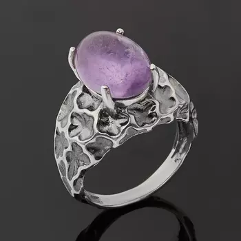 Кольцо аметист (серебро 925 пр. оксидир.) размер 18,5