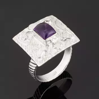 Кольцо аметист (серебро 925 пр.) размер 17